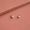 AURA PALE ROSE GOLDEN EARRING CHARM - Sisi Copenhagen