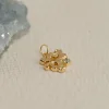 AURELIA BLUE TOPAZ GOLDEN PENDANT