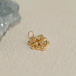 AURELIA BLUE TOPAZ GOLDEN PENDANT