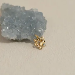 AURELIA BLUE TOPAZ GOLDEN PENDANT
