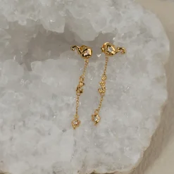 AURELIA MOONSTONE GOLDEN EARRING