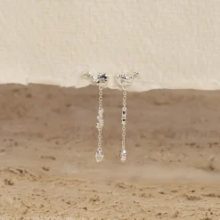 AURELIA MOONSTONE SILVER EARRING