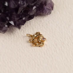 AURELIA PURPLE AMETHYST GOLDEN PENDANT