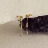 AURELIA PURPLE AMETHYST GOLDEN EARRING