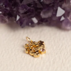 AURELIA PURPLE AMETHYST GOLDEN PENDANT