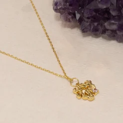 AURELIA PURPLE AMETHYST GOLDEN PENDANT