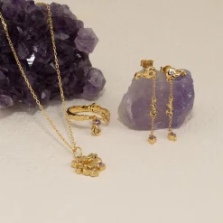 AURELIA PURPLE AMETHYST GOLDEN RING
