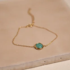 AVA AMAZONITE GOLDEN BRACELET - Sisi Copenhagen