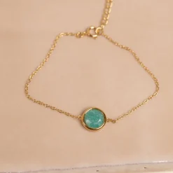 AVA AMAZONITE GOLDEN BRACELET - Sisi Copenhagen