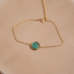 AVA AMAZONITE GOLDEN BRACELET - Sisi Copenhagen