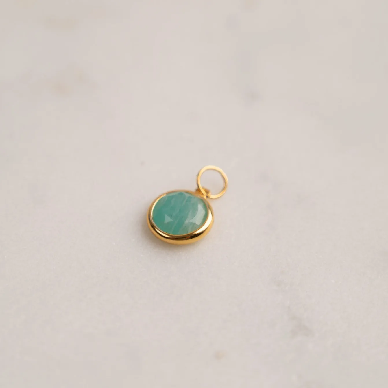AVA AMAZONITE GOLDEN PENDANT - Sisi Copenhagen