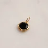 AVA BLACK ONYX GOLDEN PENDANT - Sisi Copenhagen