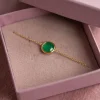 AVA GREEN AGATE GOLDEN BRACELET - Sisi Copenhagen