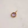 AVA PURPLE AMETHYST GOLDEN PENDANT - Sisi Copenhagen