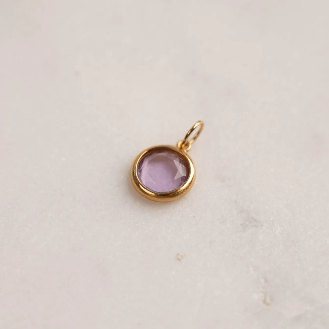 AVA PURPLE AMETHYST GOLDEN PENDANT - Sisi Copenhagen