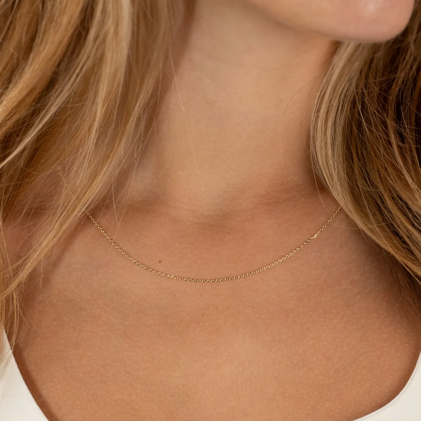 BASIC LINK SOLID GOLD CHAIN