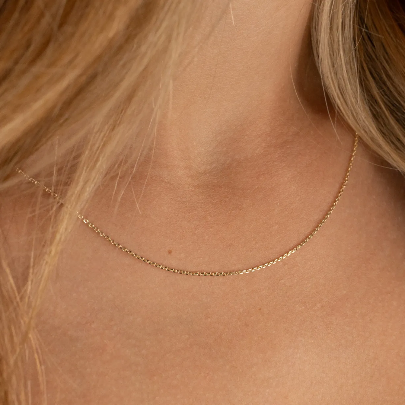 BASIC LINK SOLID GOLD CHAIN
