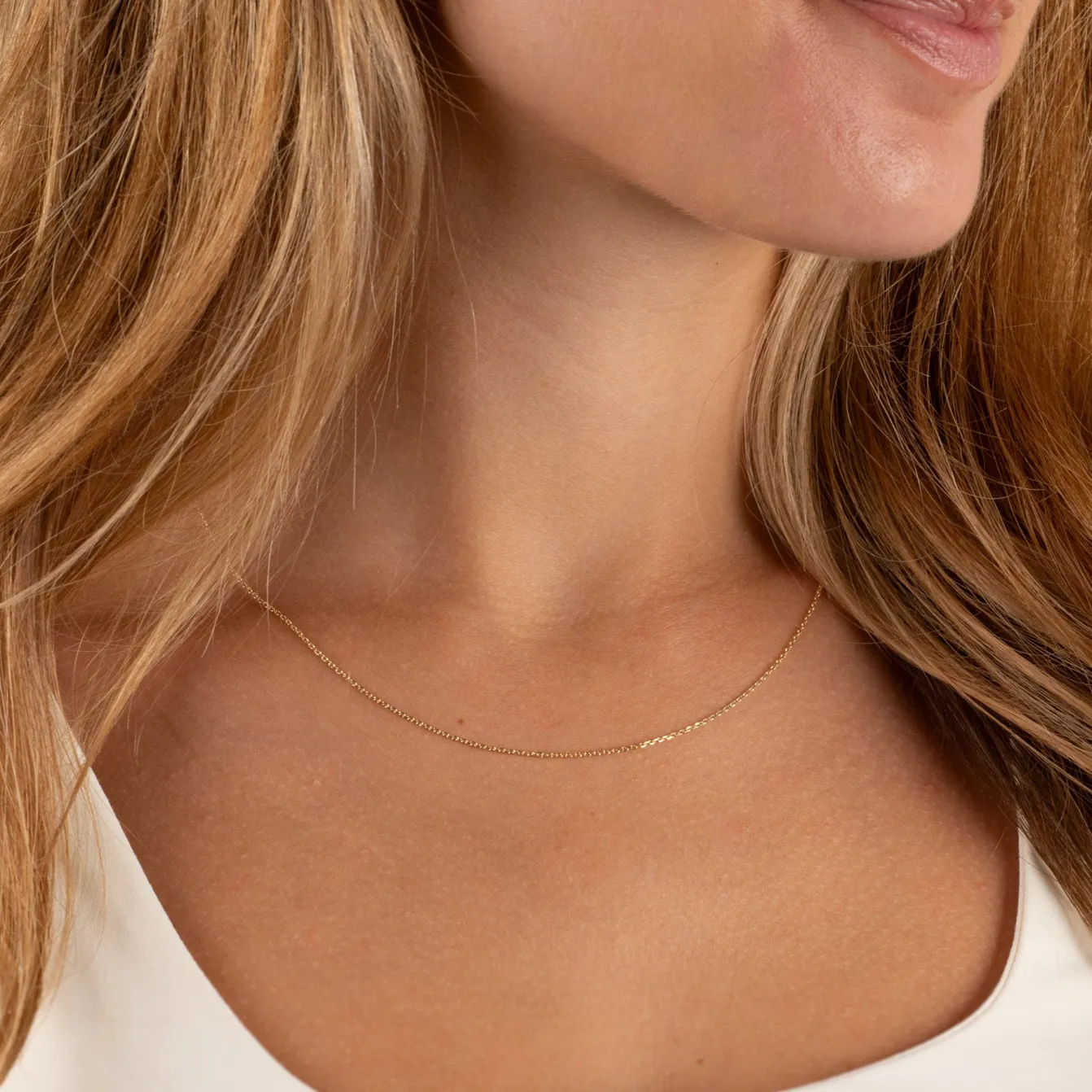 BASIC LINK SOLID GOLD CHAIN