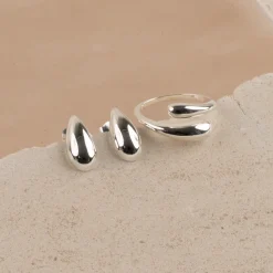 BEA SILVER STUD EARRING
