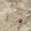 BELLA RUBY SOLID GOLD RING