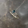 BELLA SAPPHIRE SOLID GOLD RING