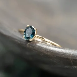 BELLA SAPPHIRE SOLID GOLD RING
