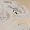 BELLA SMALL WHITE PEARL SILVER EARRING - Sisi Copenhagen