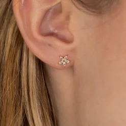 BELLIS CRYSTAL GOLDEN EARRING - Sisi Copenhagen