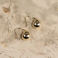 BERENICE SOLID GOLD HOOK EARRING