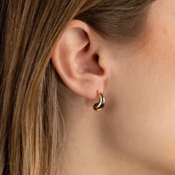 BERENICE SOLID GOLD STUD EARRING