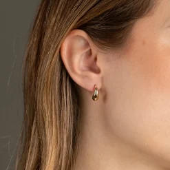 BERENICE SOLID GOLD STUD EARRING