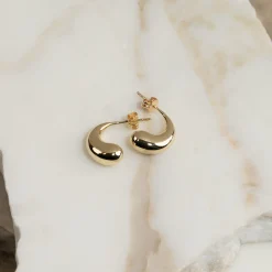 BERENICE SOLID GOLD STUD EARRING