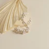 BIANCA PEARL SILVER CREOL EARRING