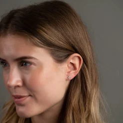 Carrie Krystal Massiv Guld Ørering - Sisi Copenhagen