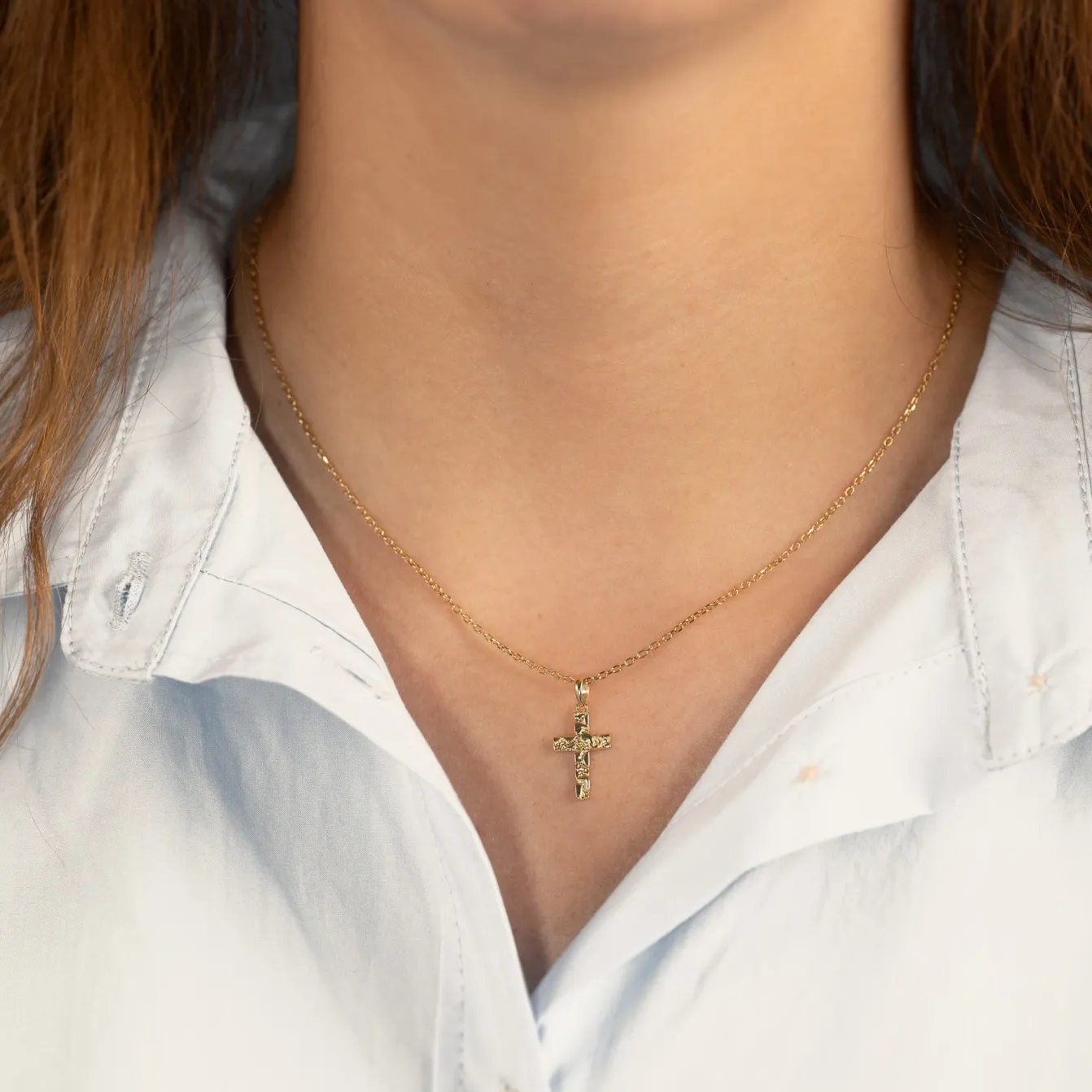 CELESTE SOLID GOLD PENDANT