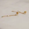 CHLOE MOONSTONE PEARL GOLDEN EARRING - Sisi Copenhagen