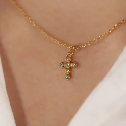 CHRISTA CRYSTAL GOLDEN PENDANT - Sisi Copenhagen
