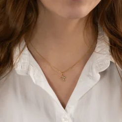 CHRISTA CRYSTAL GOLDEN PENDANT - Sisi Copenhagen