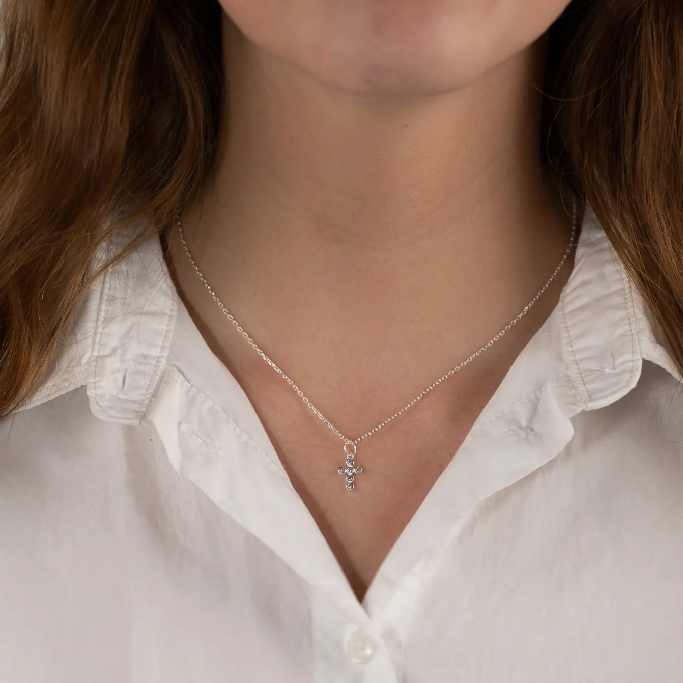 CHRISTA CRYSTAL SILVER PENDANT - Sisi Copenhagen