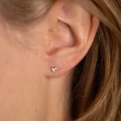 CIELA CRYSTAL SOLID GOLD EARRING