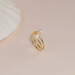 CILLE PEARL GOLDEN RING