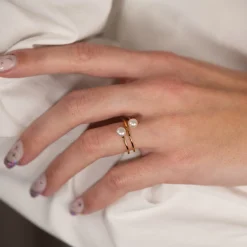 CILLE PEARL GOLDEN RING