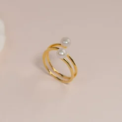 CILLE PEARL GOLDEN RING