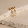Clair Crystal Guld Hænge Ørering - Sisi Copenhagen