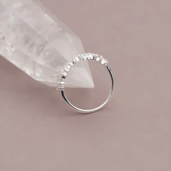 CLAIR CRYSTAL SILVER RING