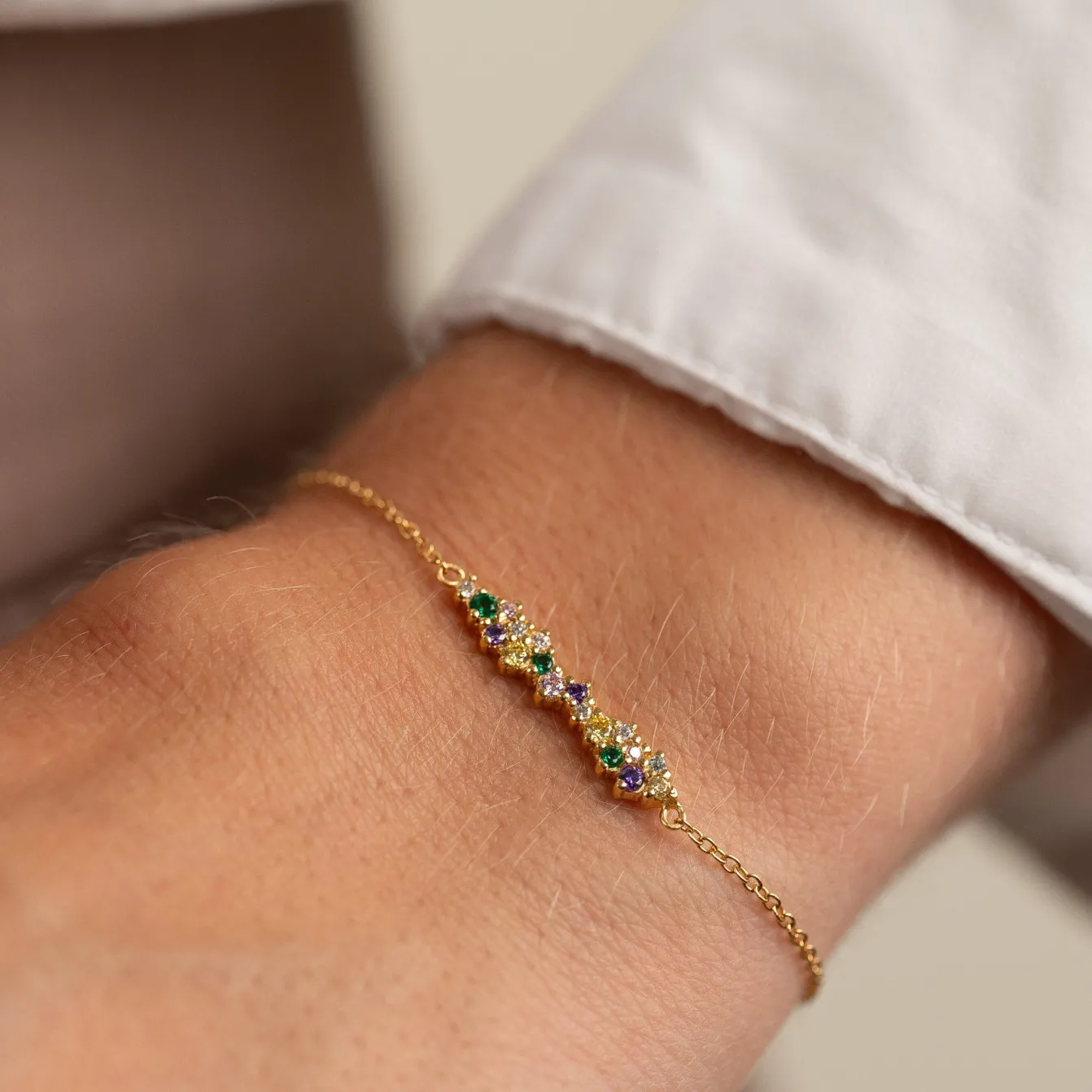 CLAIR RAINBOW GOLDEN BRACELET