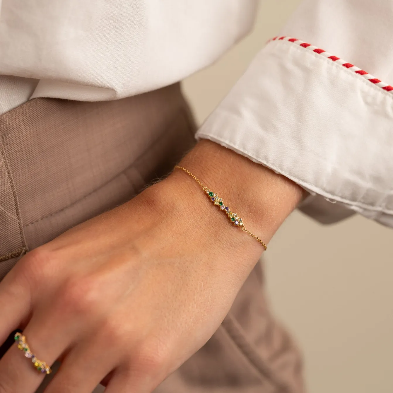 CLAIR RAINBOW GOLDEN BRACELET