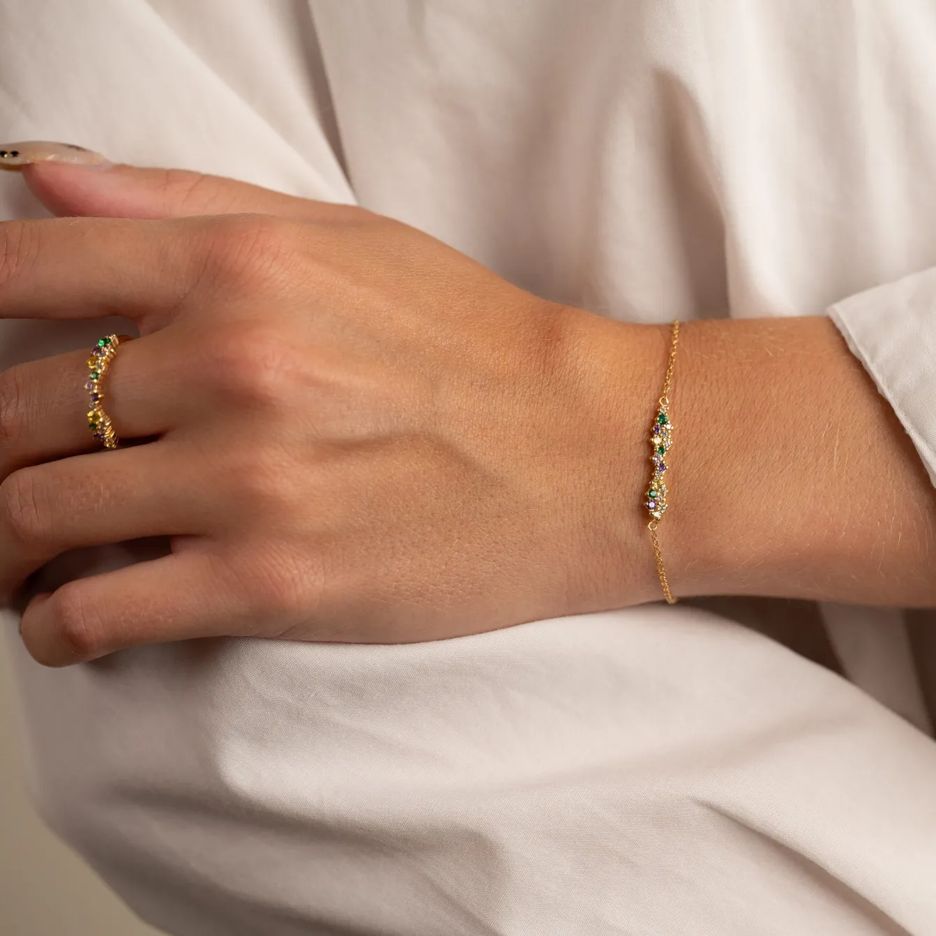 CLAIR RAINBOW GOLDEN BRACELET