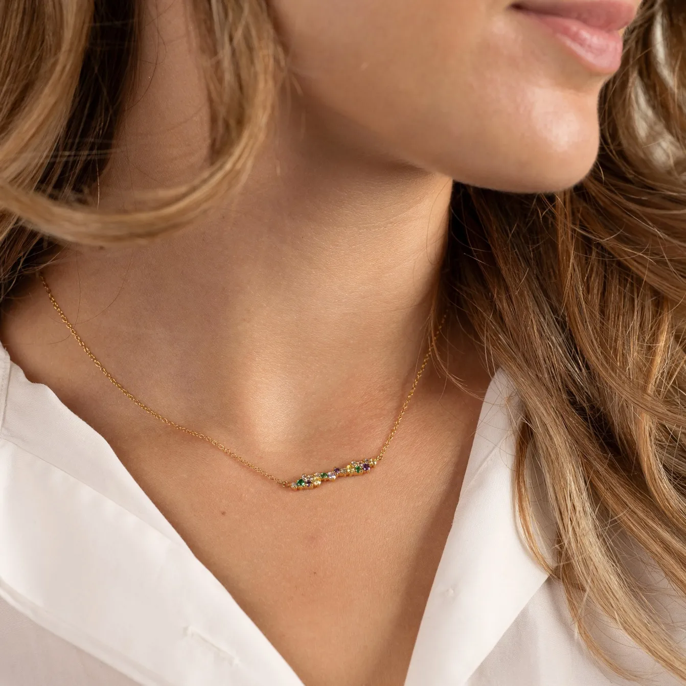 CLAIR RAINBOW GOLDEN NECKLACE