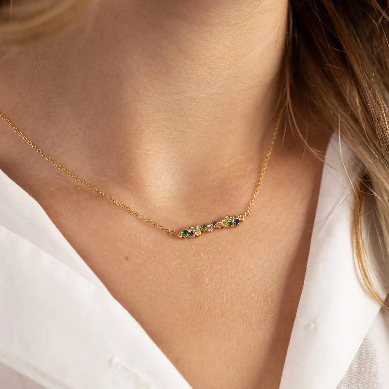 CLAIR RAINBOW GOLDEN NECKLACE